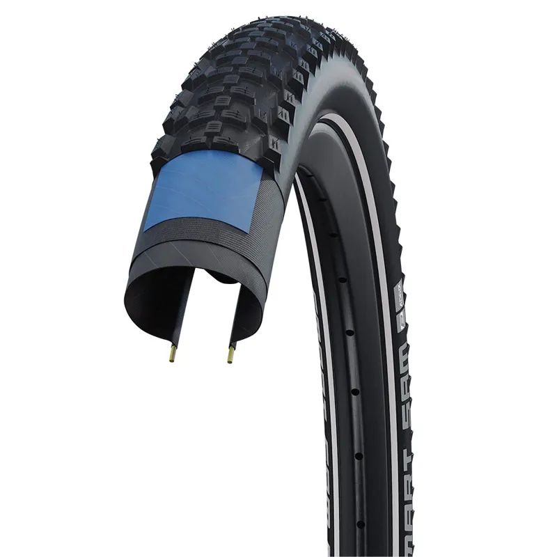 Schwalbe Smart Sam Perf DD RaceGuard Fold 27.5 x 2.60 MTB Tyre - Black-2