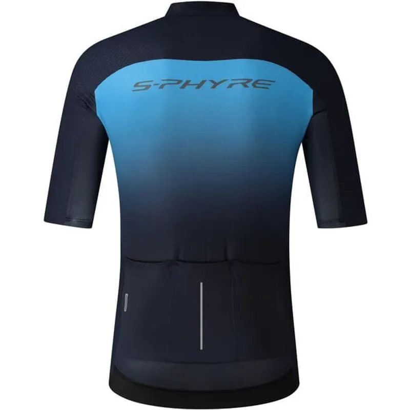 Shimano S-Phyre Flash Men's Short Sleeve Jersey - Blue-1