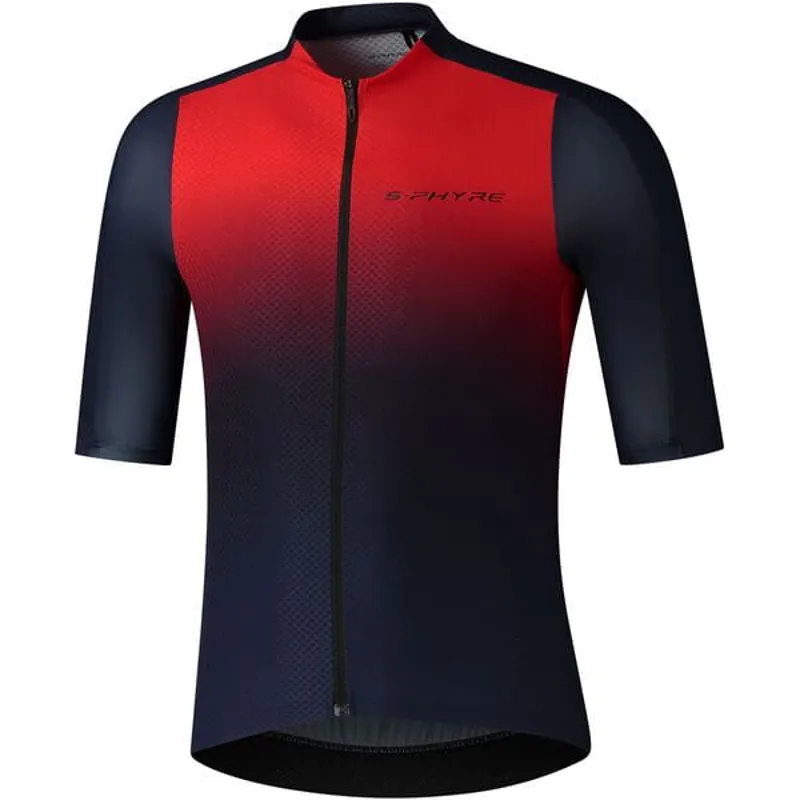 Shimano S-Phyre Flash Men's Short Sleeve Jersey - Red/Navy