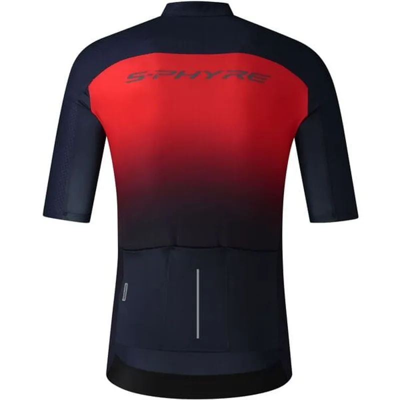 Shimano S-Phyre Flash Men's Short Sleeve Jersey - Red/Navy-1