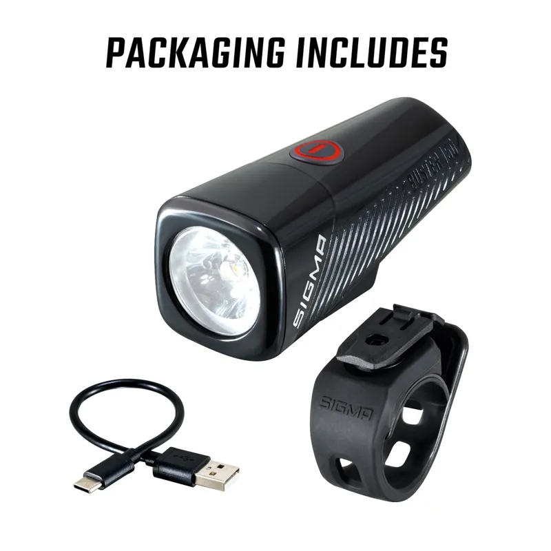 Sigma Buster 150 USB Headlight w/Handlebar Mount-1
