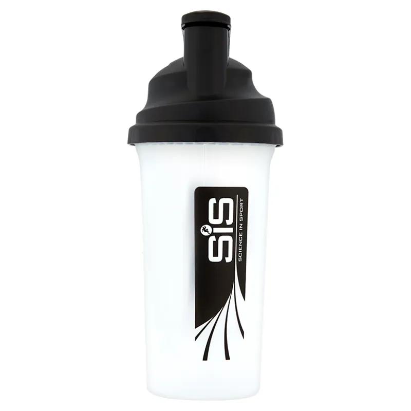 SiS Shaker Water Bottle For Mixing Powdered Drinks - Clear - 700ml