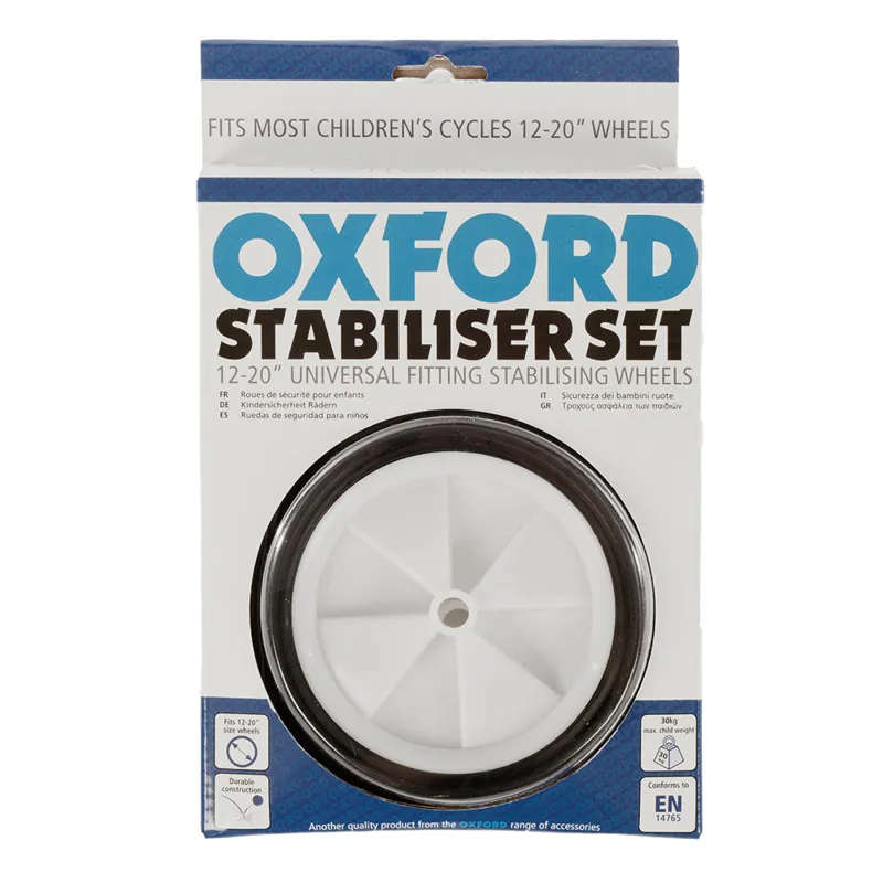 Oxford Universal 12- 20 Inch Stabiliser Set - Black/White