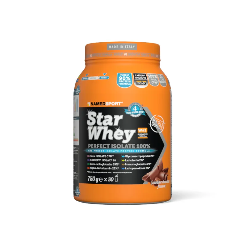 NamedSport Star Whey Perfect Isolate Protein - 750g- Sublime Chocolate