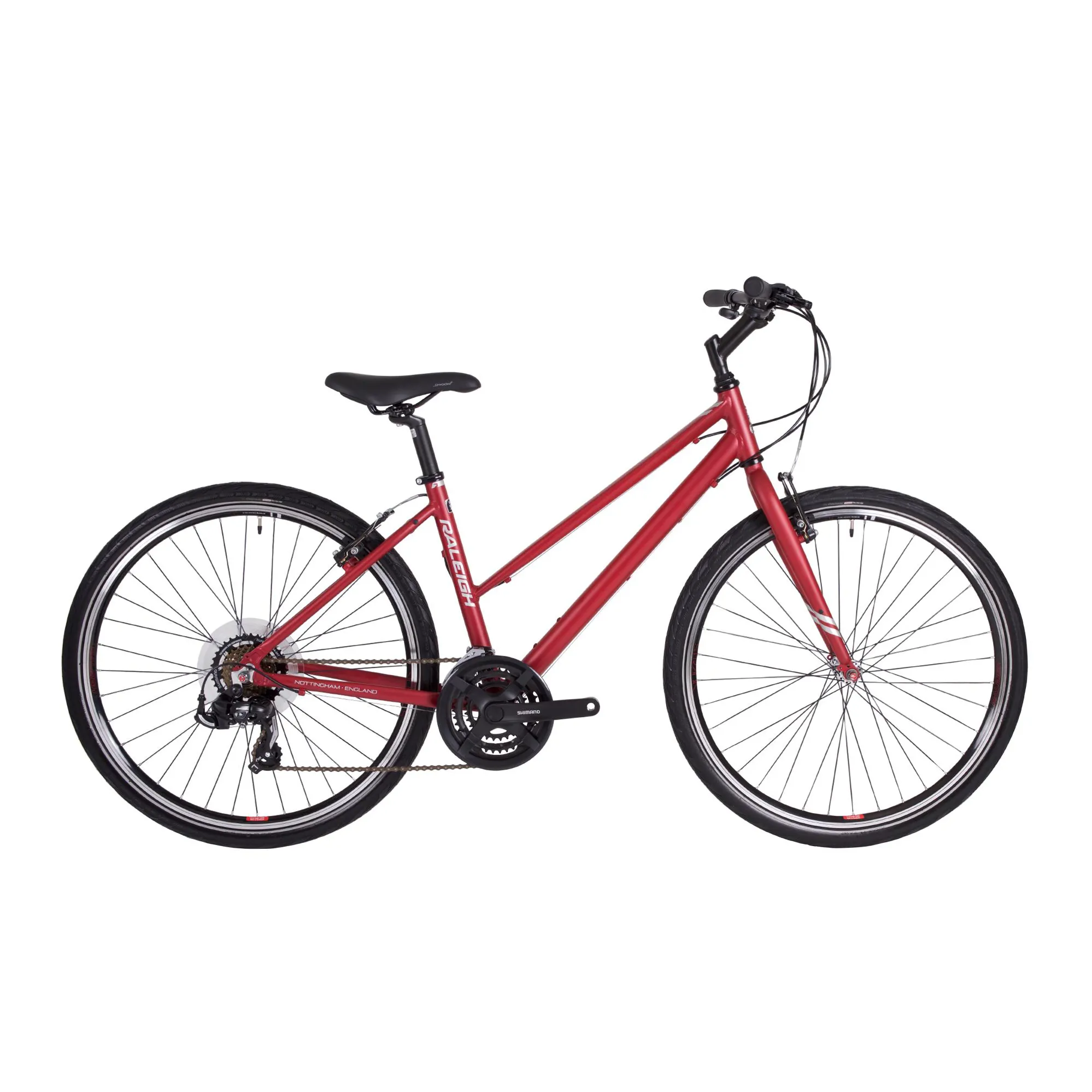 Raleigh Strada 1 27.5 inch Womens 2019 Hybrid Bike Red