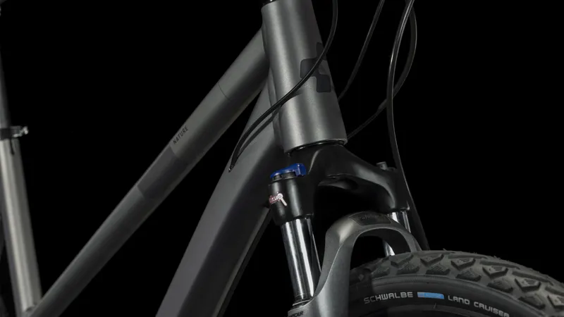 Cube Nature Trapeze 2024 Women's Hybrid Bike - Graphite/Black-4