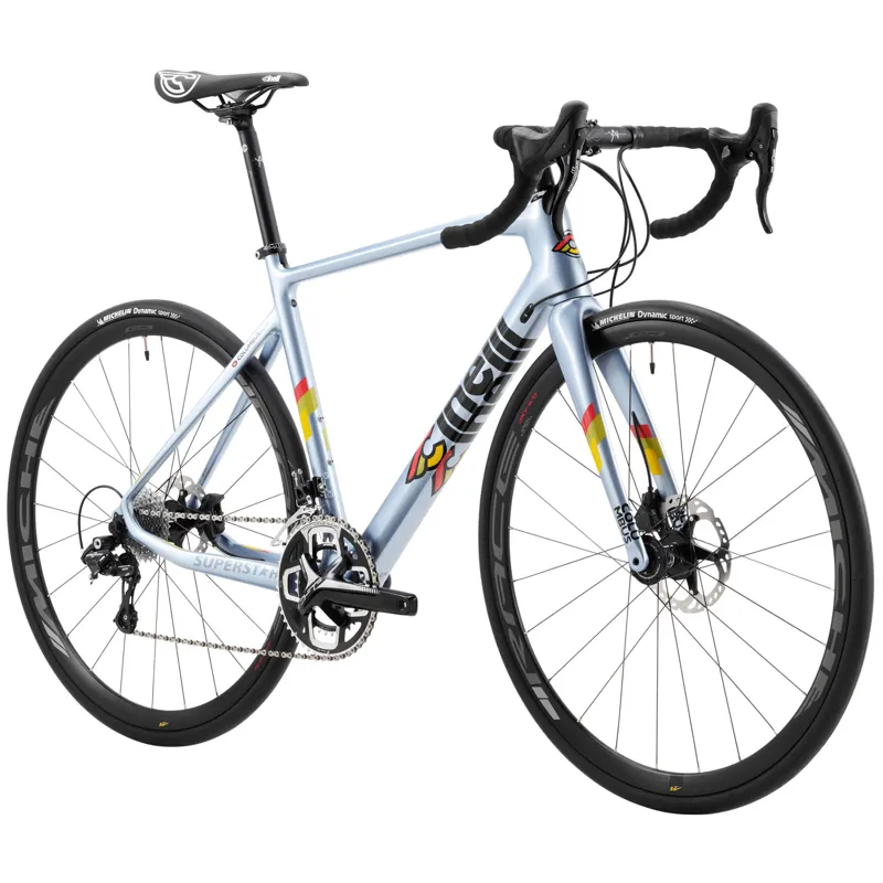 Cinelli Superstar Disc Potenza11 2020 Road Bike - Blue-1