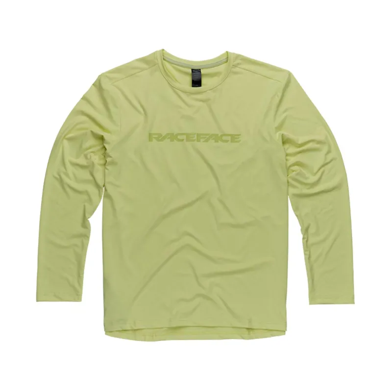 Race Face Commit Long Sleeve Tech Men's Jersey - Tea Green