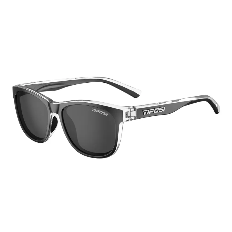 Tifosi Swank Single Lens Sunglasses - Onyx Clear/Smoke Lens