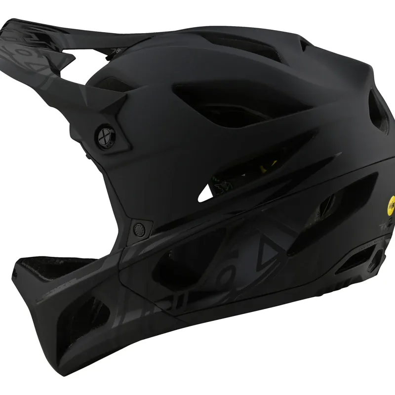 Troy Lee Designs Stage MIPS Full Face Helmet - Stealth Midnight-4
