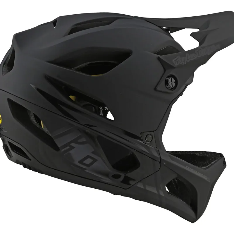 Troy Lee Designs Stage MIPS Full Face Helmet - Stealth Midnight-5