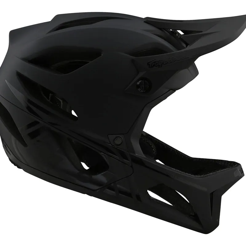 Troy Lee Designs Stage MIPS Full Face Helmet - Stealth Midnight-1