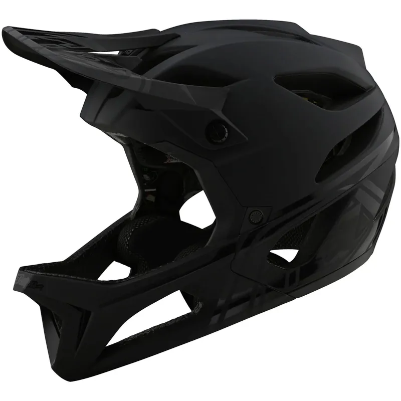 Troy Lee Designs Stage MIPS Full Face Helmet - Stealth Midnight-2