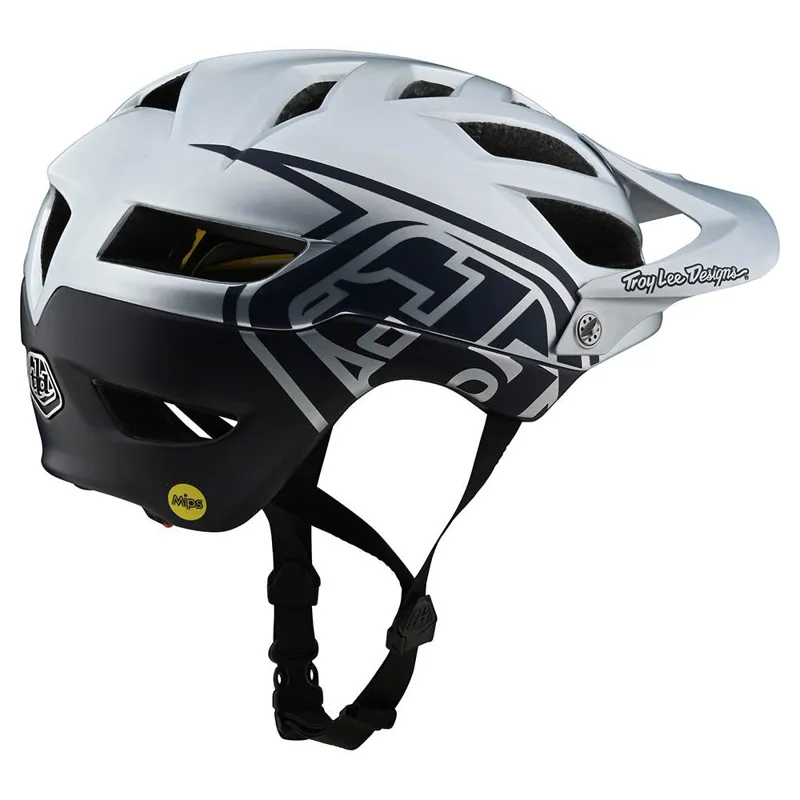 Troy Lee Designs A1 Mips MTB Helmet Classic - Silver/Navy-1