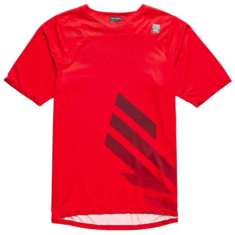 Troy Lee Designs Skyline Men's Short Sleeve Jersey - SRAM Eagle One Red