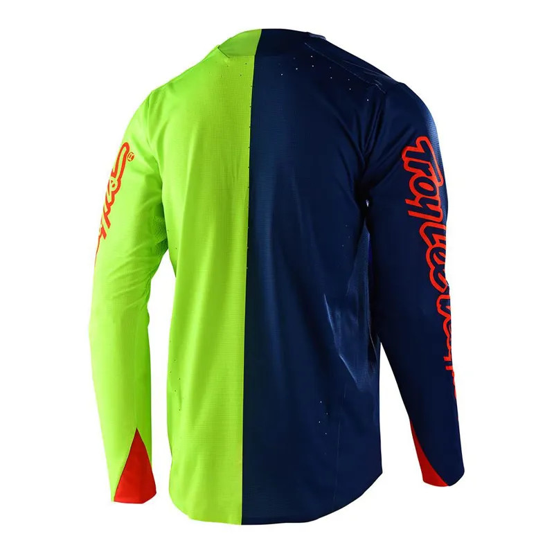 Troy Lee Designs Sprint Ultra Long Sleeve Jersey - Navy/Flo Yellow-1