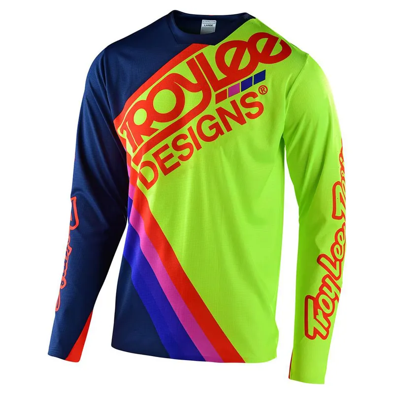 Troy Lee Designs Sprint Ultra Long Sleeve Jersey - Navy/Flo Yellow
