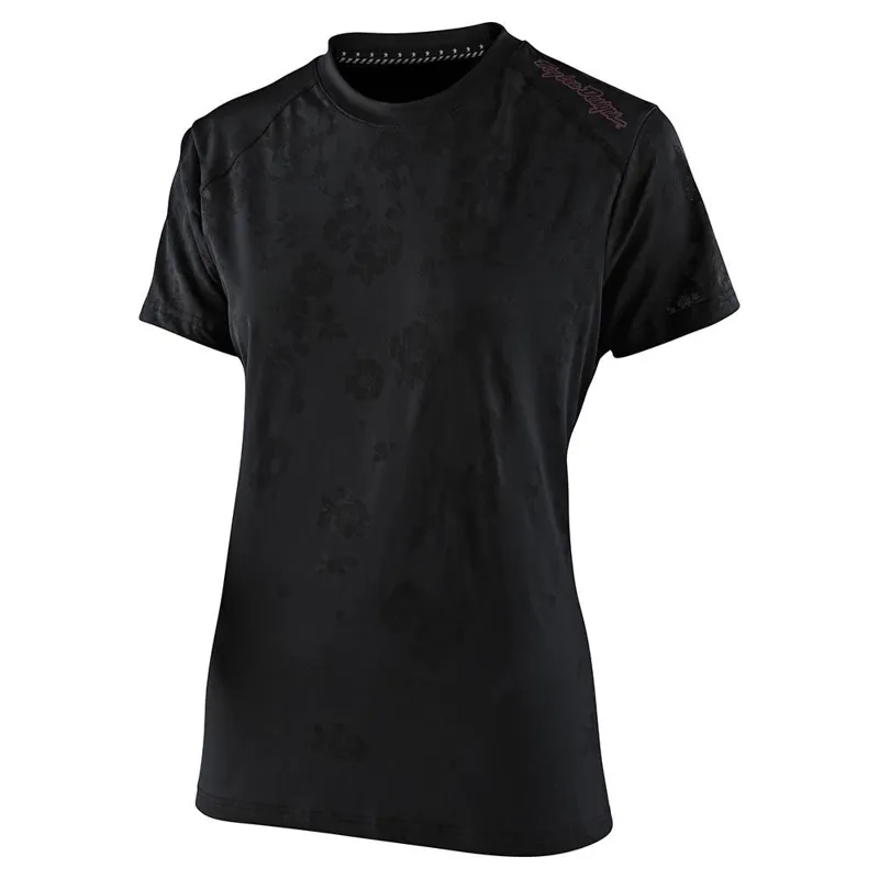 Troy Lee Designs Lilium Jacquard Womens Short Sleeve Jersey - Black