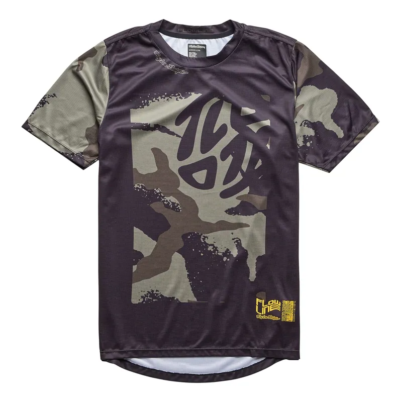 Troy Lee Designs Flowline Youth Short Sleeve Jersey - Confined Black
