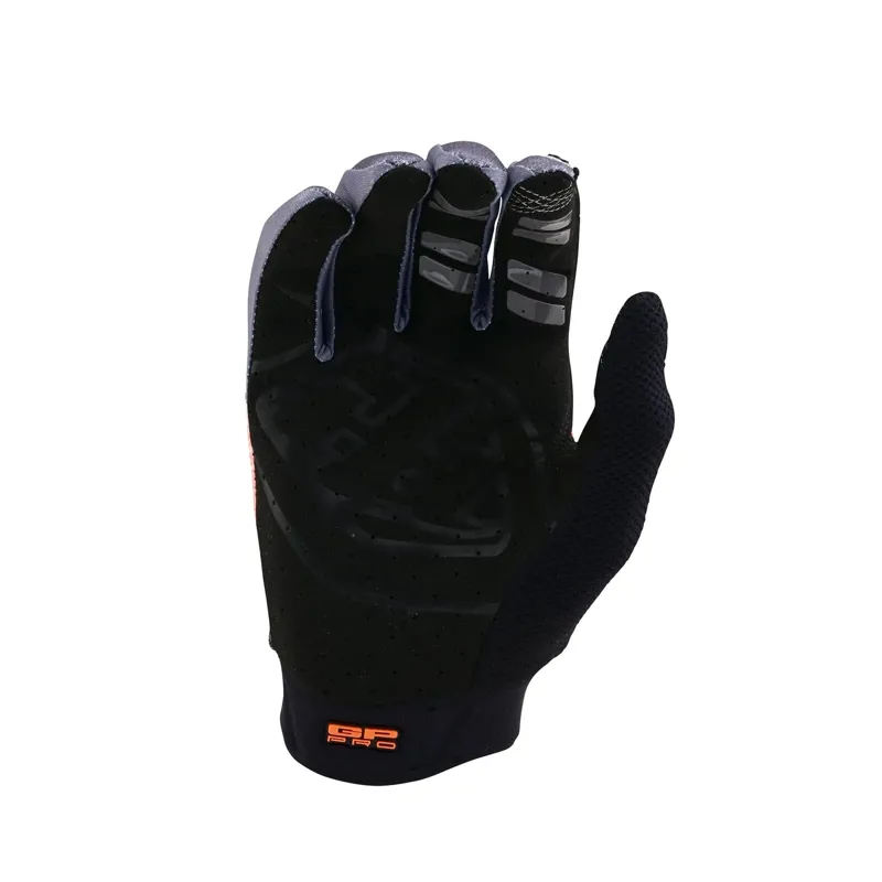 Troy Lee Designs GP Pro Long Finger Gloves - Bands Neo Orange/Grey-1