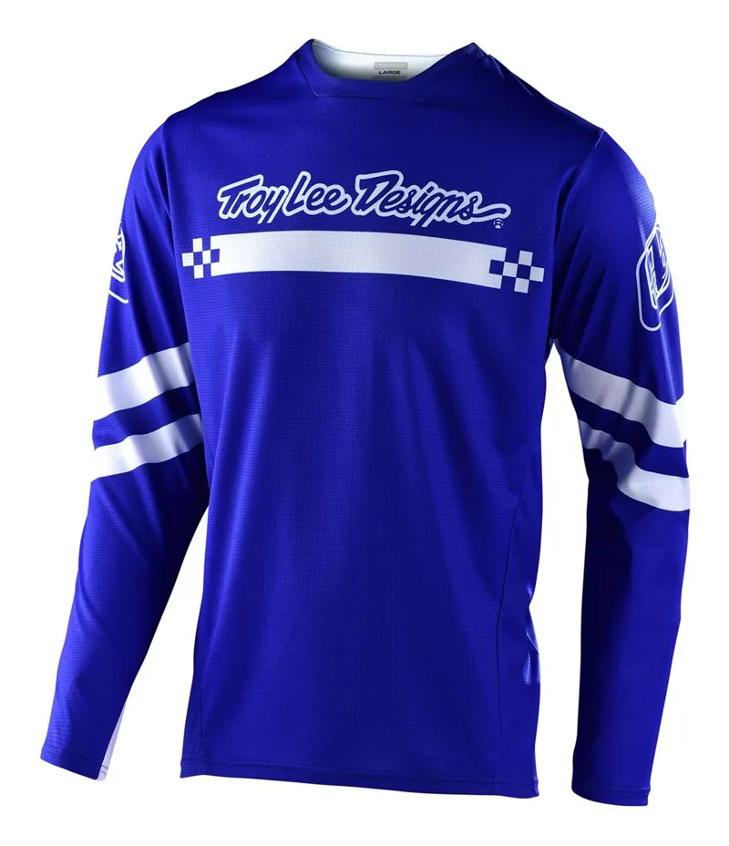 Troy Lee Designs Sprint Long Sleeve Jersey - Factory Royal Blue/White