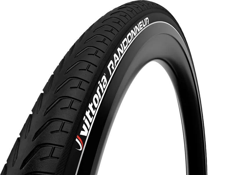 Vittoria Randonneur Rigid 26 x 1.75 Hybrid Tyre - Black/Reflective