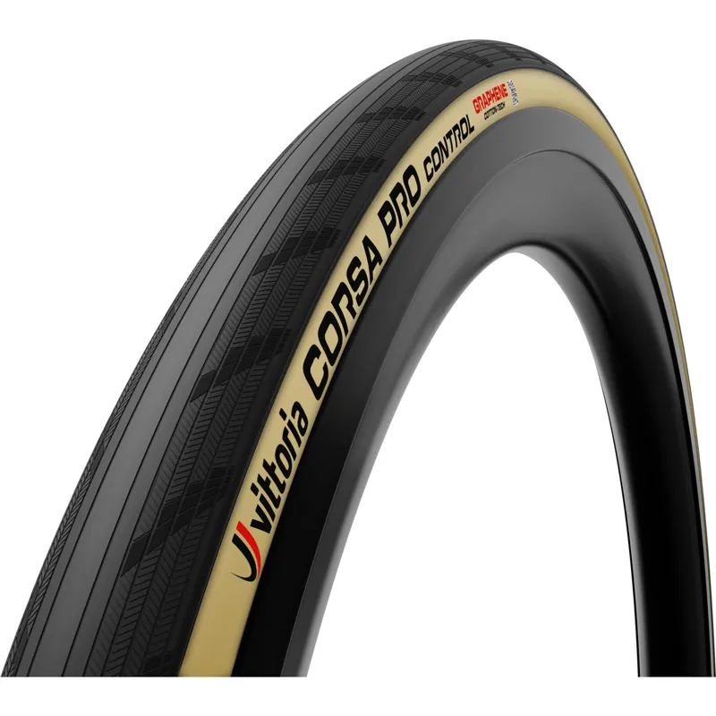 Vittoria Corsa Pro Control Folding Tubeless Ready Road Tyre - Black/Tan