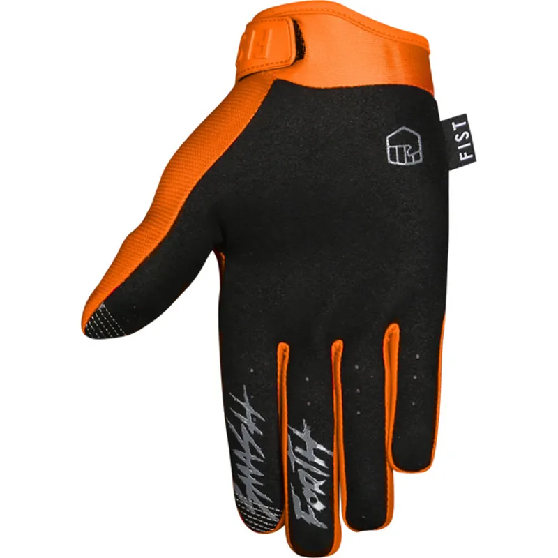 Fist Handware Stocker Collection Youth Long Finger Gloves - Orange-1