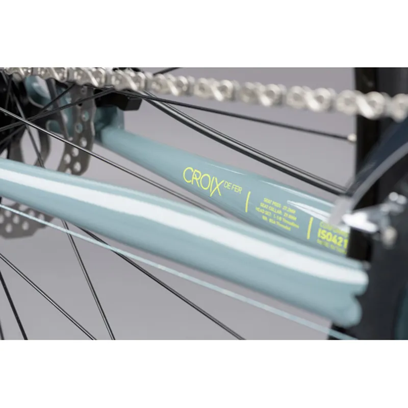 Genesis Croix De Fer 10 FB Flat Bar Gravel Road Bike - Blue-9