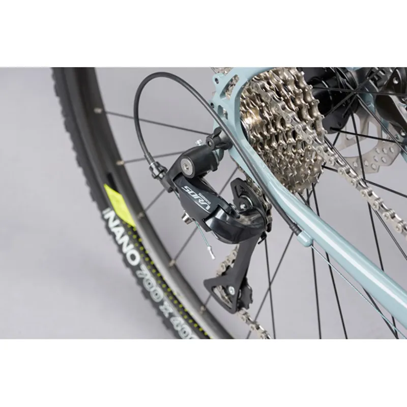 Genesis Croix De Fer 10 FB Flat Bar Gravel Road Bike - Blue-6
