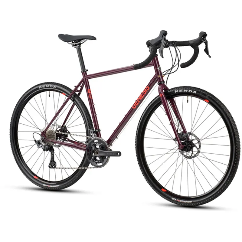 Genesis Croix De Fer 30 Gravel Road Bike - Plum-1