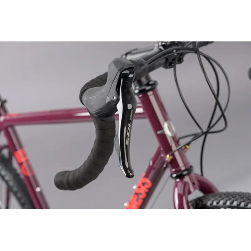 Genesis Croix De Fer 30 Gravel Road Bike - Plum-2