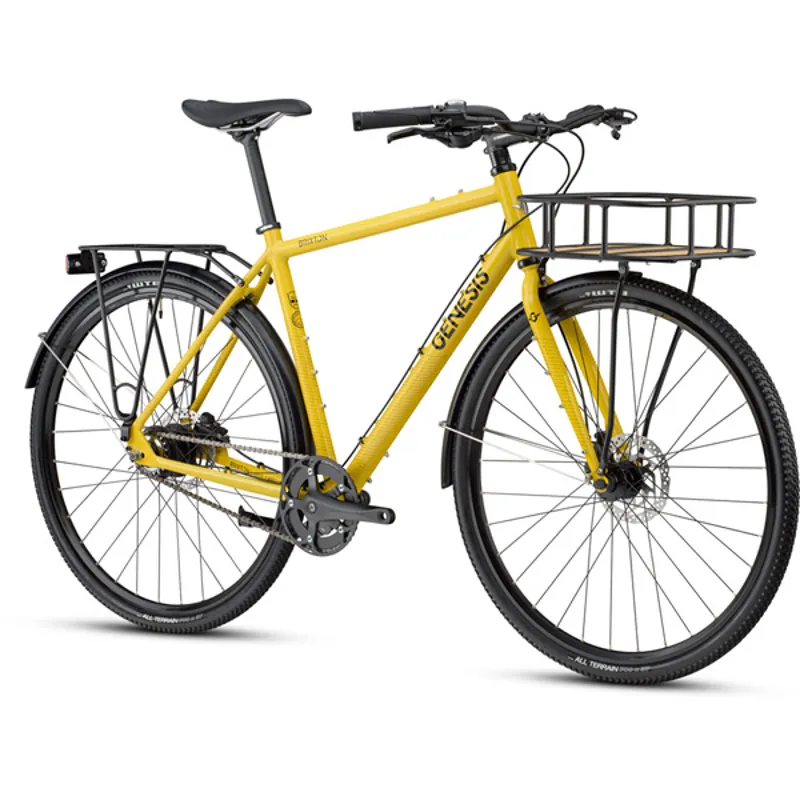 Genesis Brixton 2023 Hybrid Bike - Yellow-1