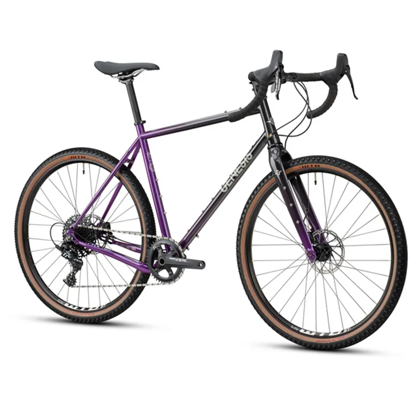 Genesis Fugio 20 2021 Gravel Road Bike - Purple/Black-1