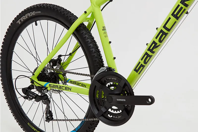 Saracen Tufftrax 27.5 2019 Hardtail Mountain Bike - Lime-5