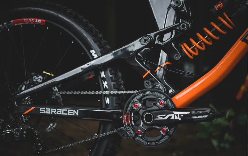 Saracen Myst Team Factory 29er 2019 Downhill Mountain Bike - Orange-9