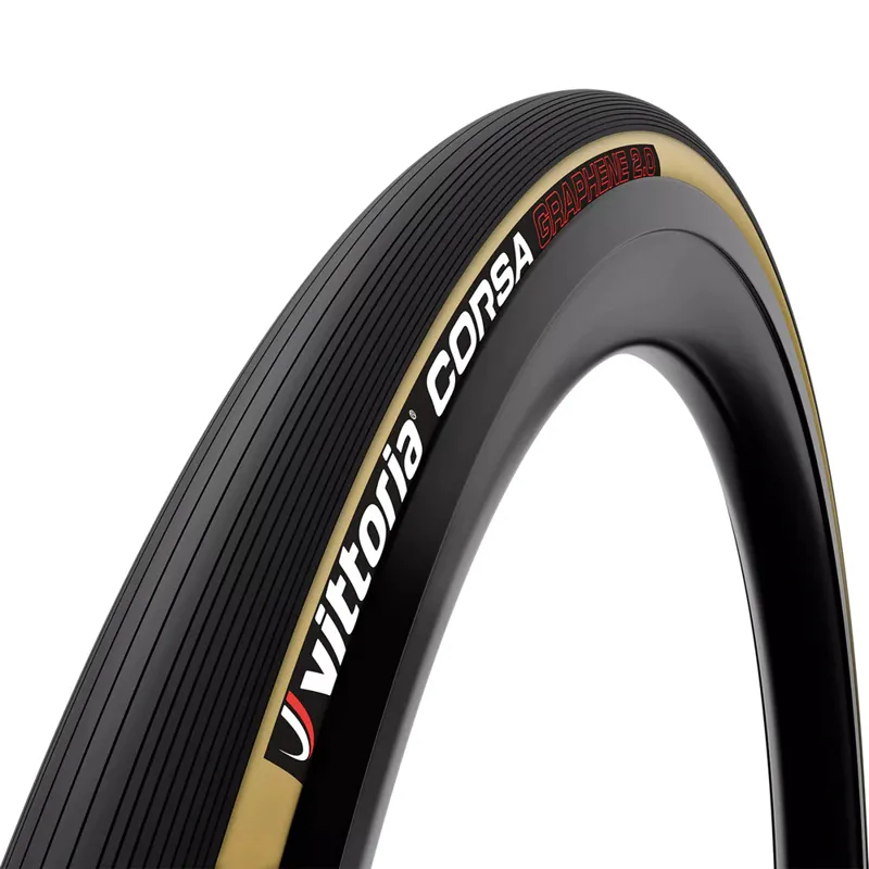 Vittoria Corsa G2.0 Tubular Road Tyre - Black/Tan