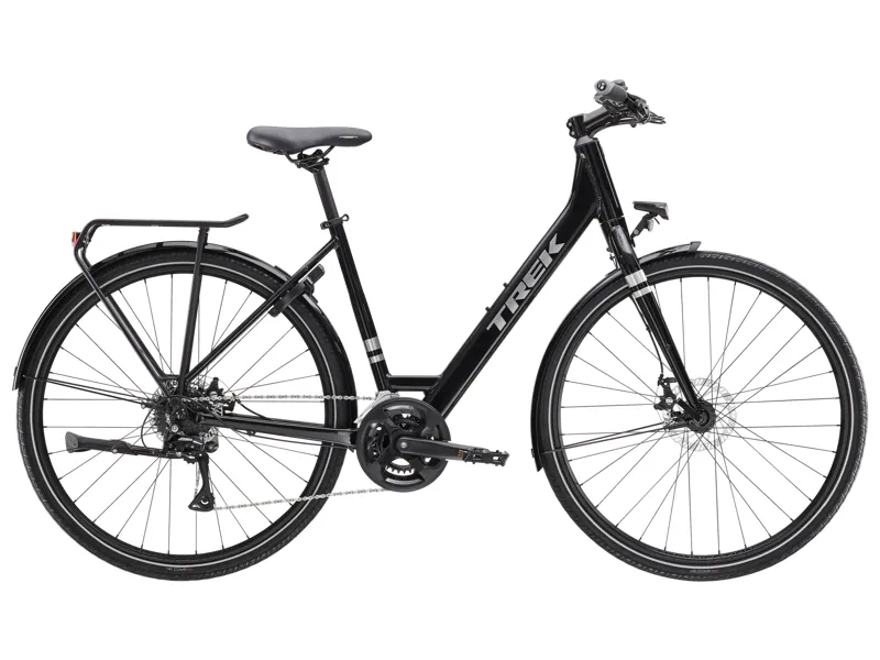 Trek Verve 1 Lowstep Equipped 2024 Hybrid Bike - Trek Black