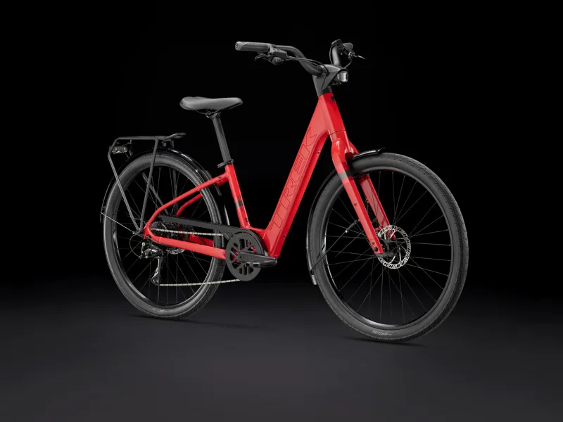 Trek Verve+ 1 Lowstep 250w 2026 Electric Hybrid Bike - Viper Red-1