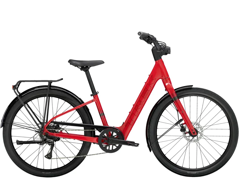 Trek Verve+ 1 Lowstep 250w 2026 Electric Hybrid Bike - Viper Red