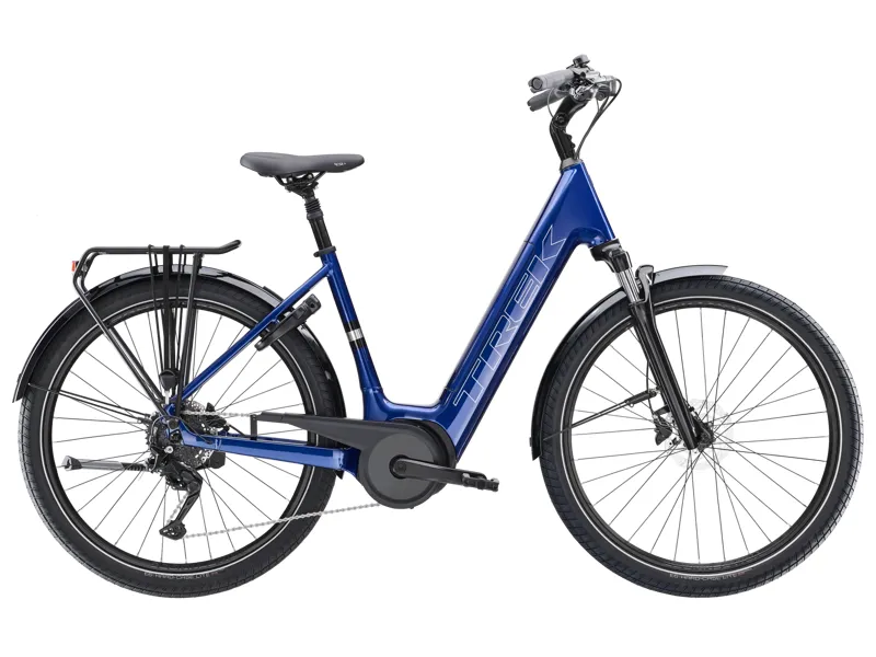 Trek Verve+ 3 545wh Lowstep 2026 Electric Hybrid Bike - Hex Blue