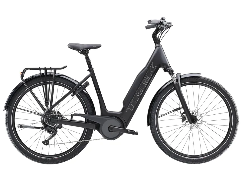 Trek Verve+ 3 725wh Lowstep 2026 Electric Hybrid Bike - Trek Black