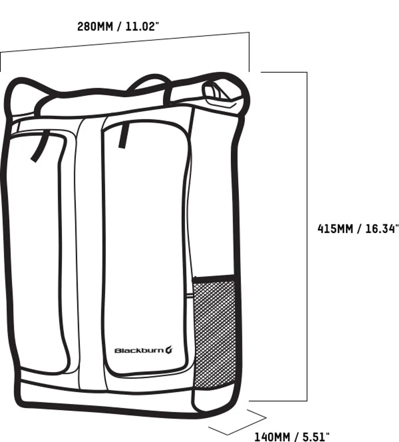 Blackburn Wayside Backpack Pannier Bag-8