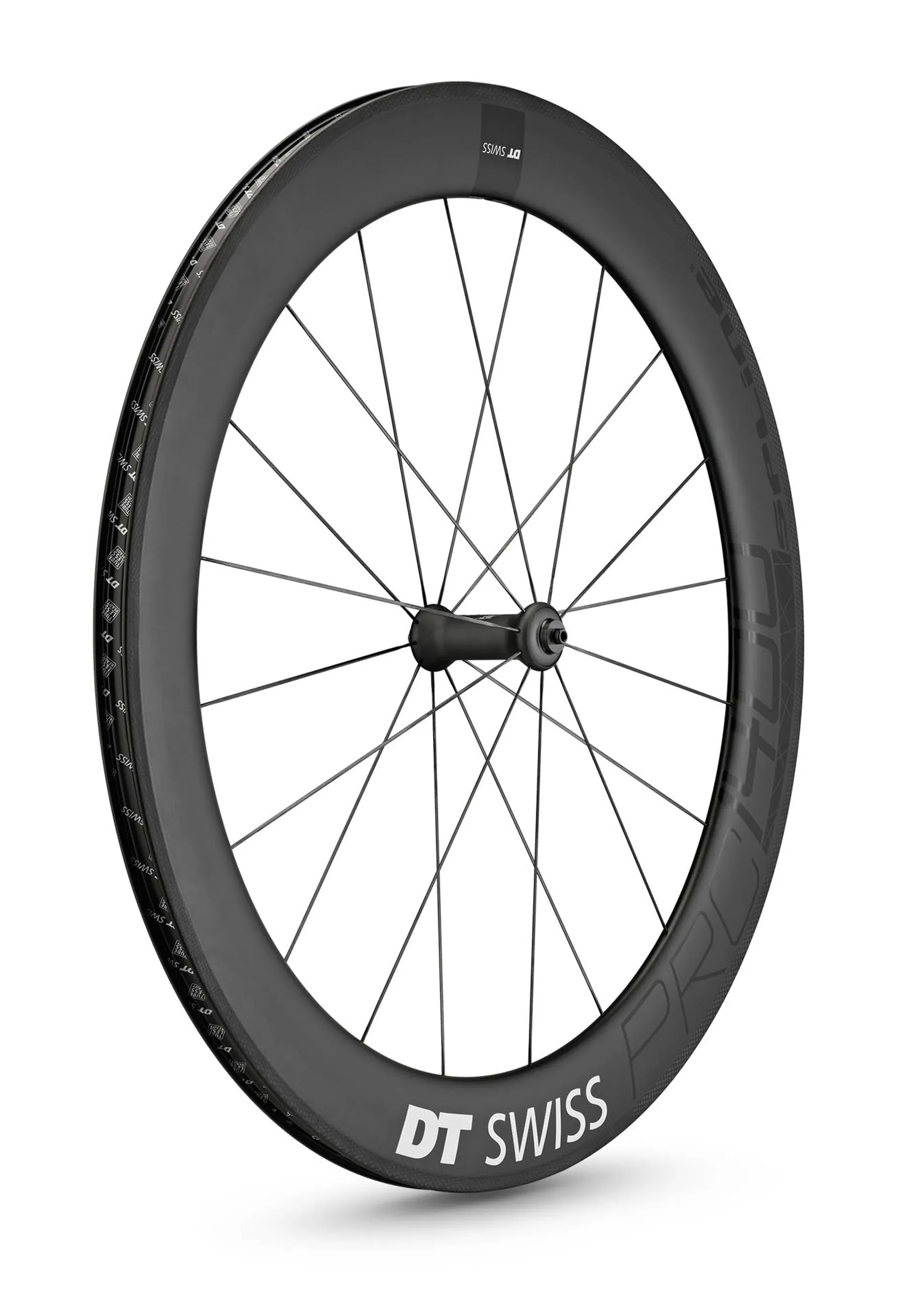 DT Swiss PRC 1400 SPLINE Carbon Clincher 65mm Front Wheel 100mm QR