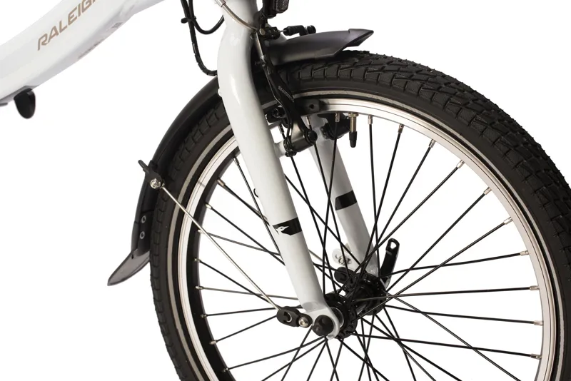 Raleigh Stoweway 20 inch Folding Electric Urban Bike - White-5