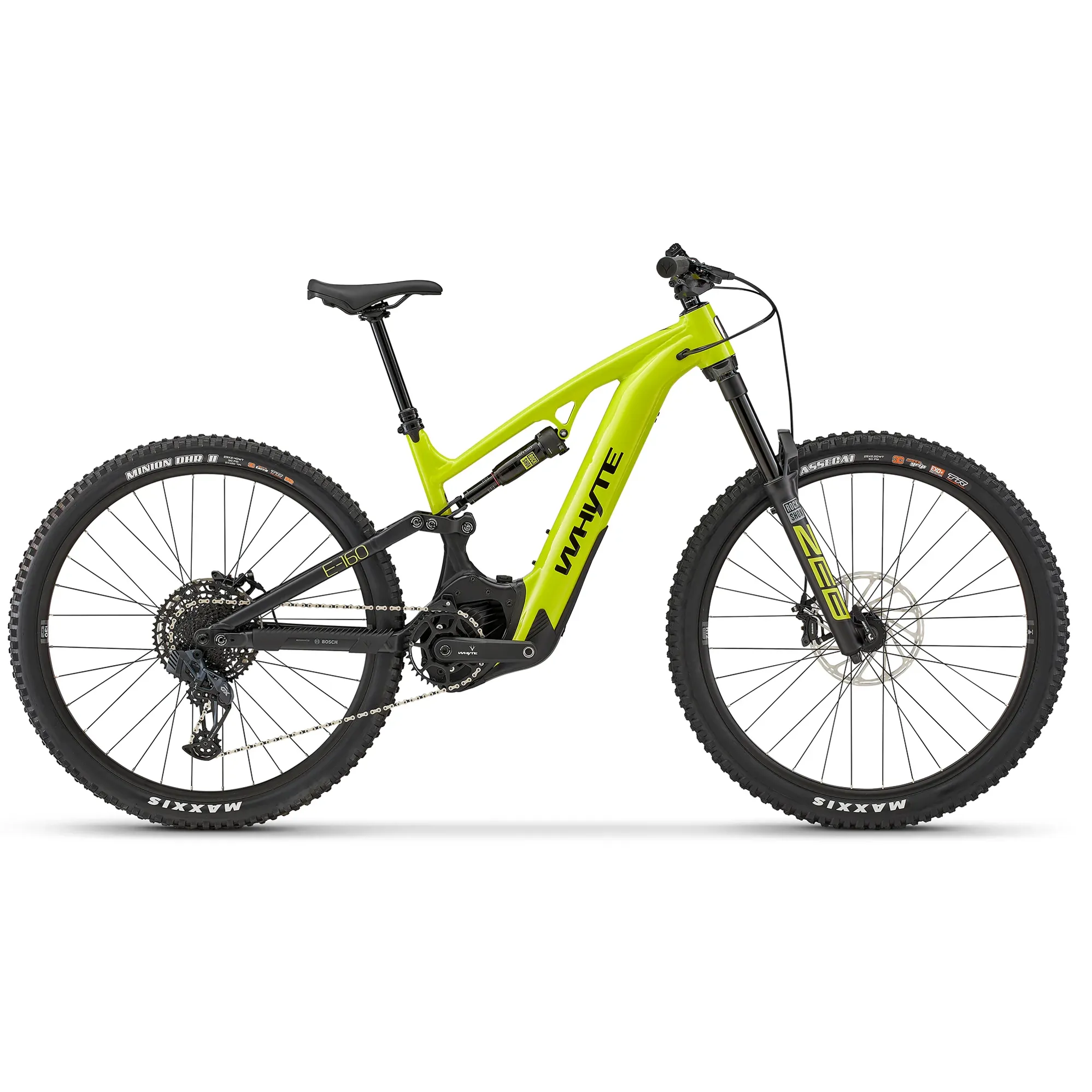 Whyte E 160 S 29er 27.5 inch 2024 Electric Mountain Bike Gloss Lime