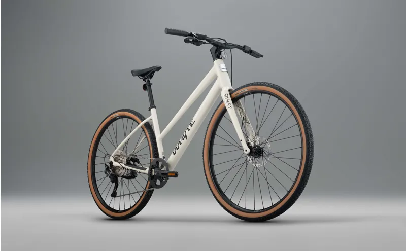 Whyte RheO 1 Step-Thru Unisex 2025 Hybrid Bike - Gloss Grey-1