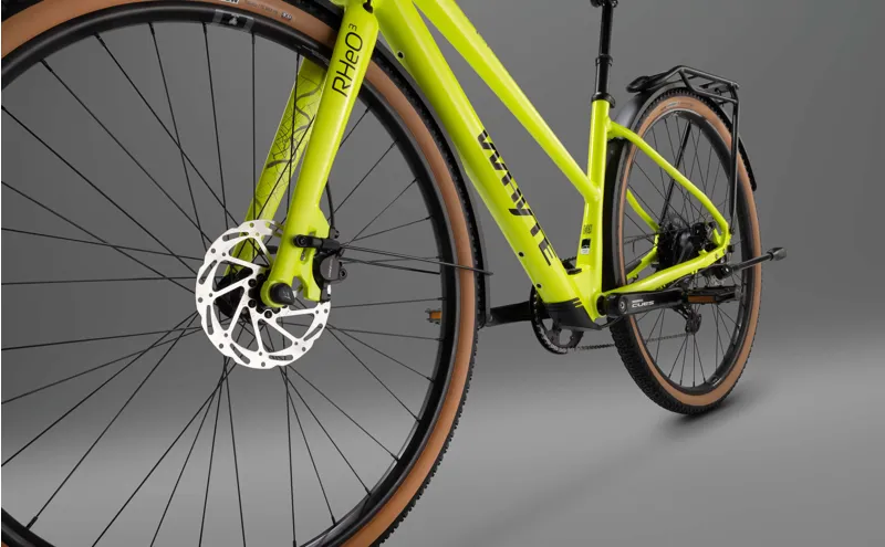 Whyte RheO 3 Step-Thru 2025 Unisex Electric Hybrid Bike - Gloss Lime-11