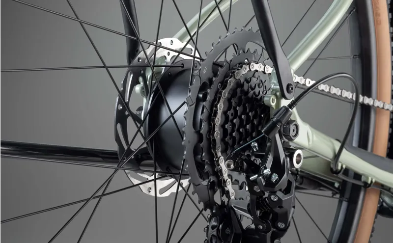 Whyte RheO 3 Step-Through 2025 Electric Hybrid Bike - Gloss Sage Green-6