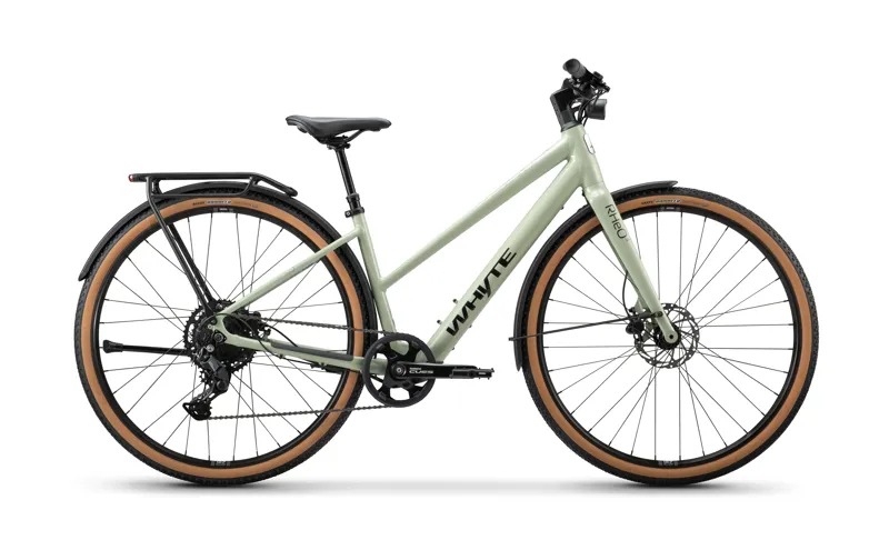 Whyte RheO 3 Step-Through 2025 Electric Hybrid Bike - Gloss Sage Green